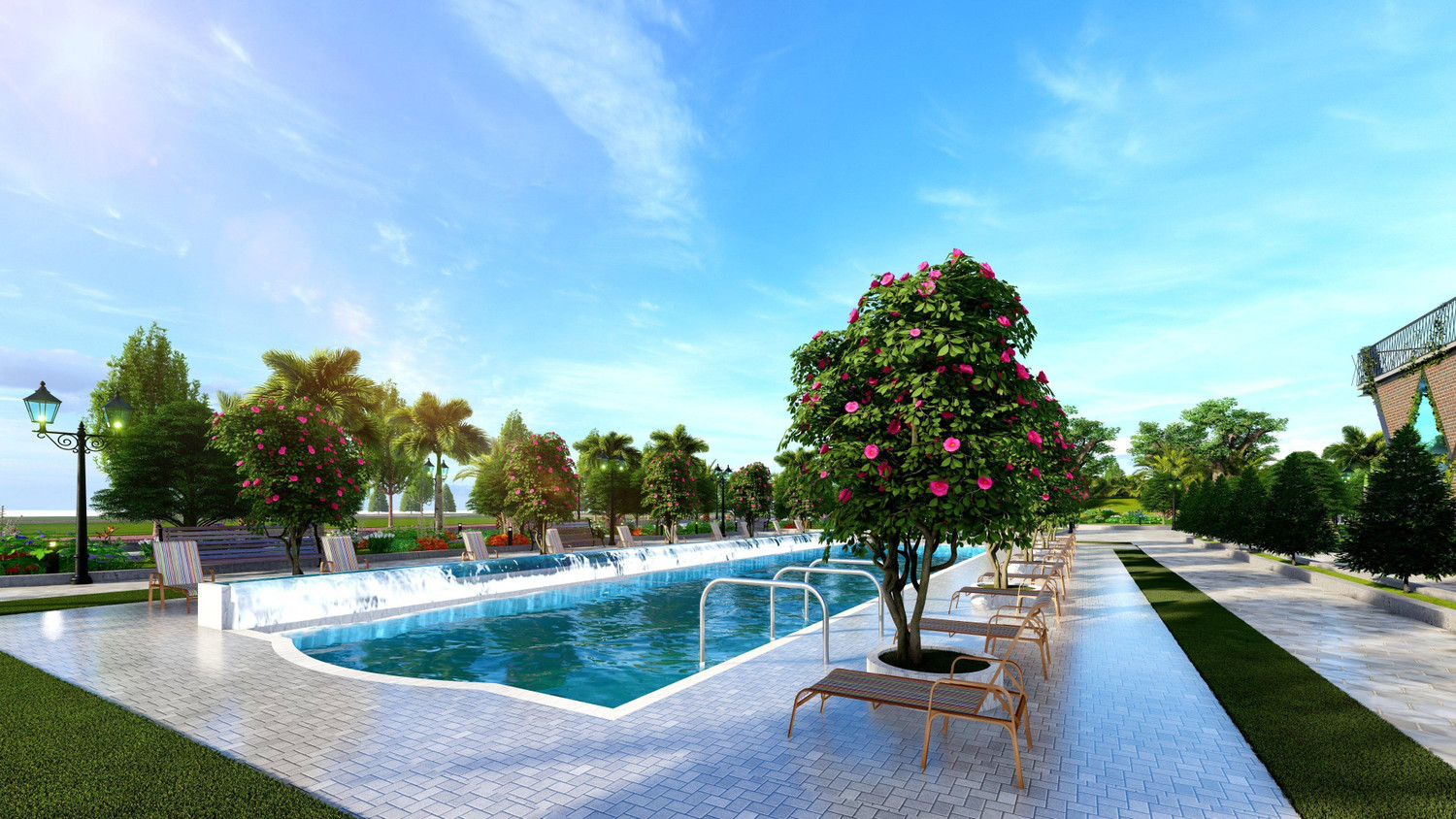 Nhằm phục vụ tiện ích cho cư dân, TCV đầu tư khu tiện ích 3.000 m2 gồm nhà sinh hoạt văn hóa, sân thể thao, hồ bơi… Ảnh: GH Nhằm phục vụ tiện ích cho cư dân, TCV đầu tư khu tiện ích 3.000 m2 gồm nhà sinh hoạt văn hóa, sân thể thao, hồ bơi… Ảnh: GH