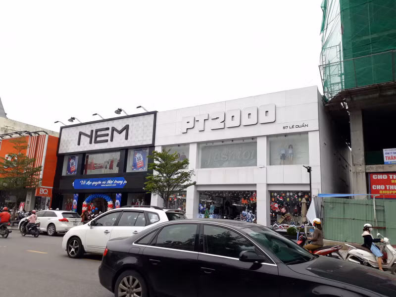 Hàng loạt vị trí đất vàng trên đường Lê Duẩn (Đà Nẵng) bán cho Vũ "nhôm". Ảnh: Báo Giao thông.