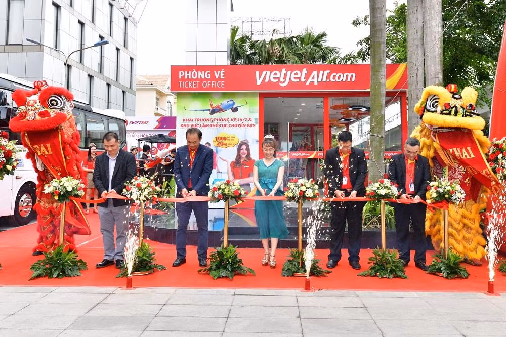 Vietjet khai trương phòng vé mới. Vietjet khai trương phòng vé mới.