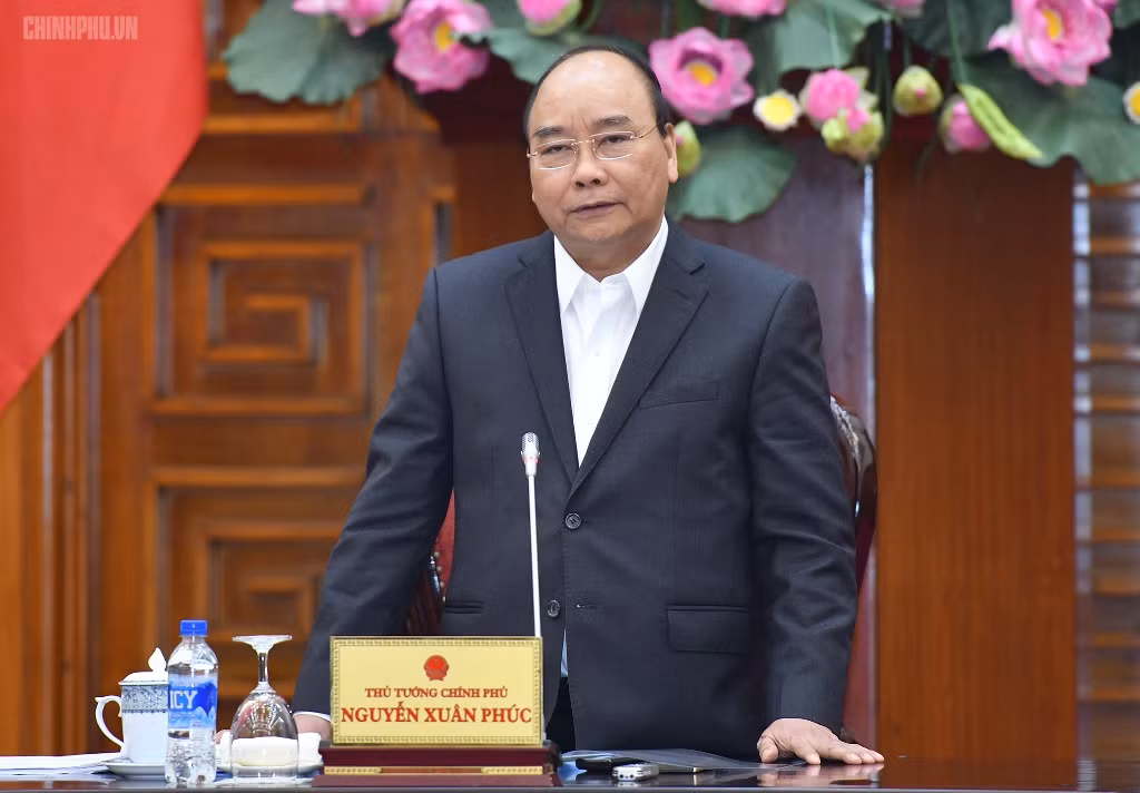 Thủ tướng phát biểu tại cuộc họp. Ảnh: VGP