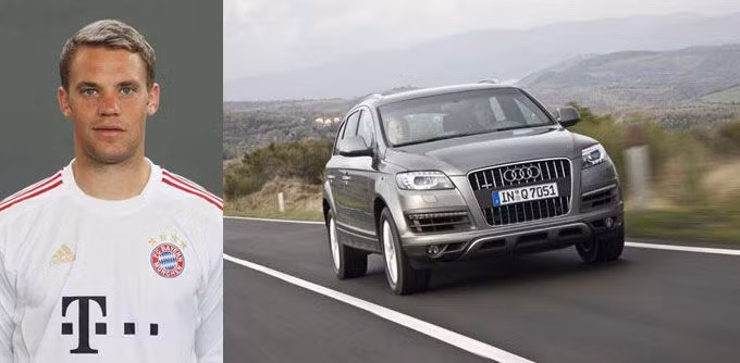 Thủ thành Manuel Neuer và chiếc Audi Q7