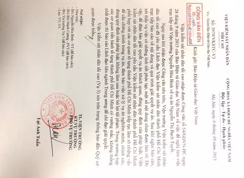 Viện trưởng Viện Kiểm sát nhân dân tối cao chỉ đạo: Trong trường hợp các cơ quan tiến hành tố tụng thành phố Hồ Chí Minh có vướng mắc, không thống nhất được thì báo cáo Lãnh đạo Liên ngành Trung ương để chỉ đạo giải quyết. Viện trưởng Viện Kiểm sát nhân dân tối cao chỉ đạo: Trong trường hợp các cơ quan tiến hành tố tụng thành phố Hồ Chí Minh có vướng mắc, không thống nhất được thì báo cáo Lãnh đạo Liên ngành Trung ương để chỉ đạo giải quyết.