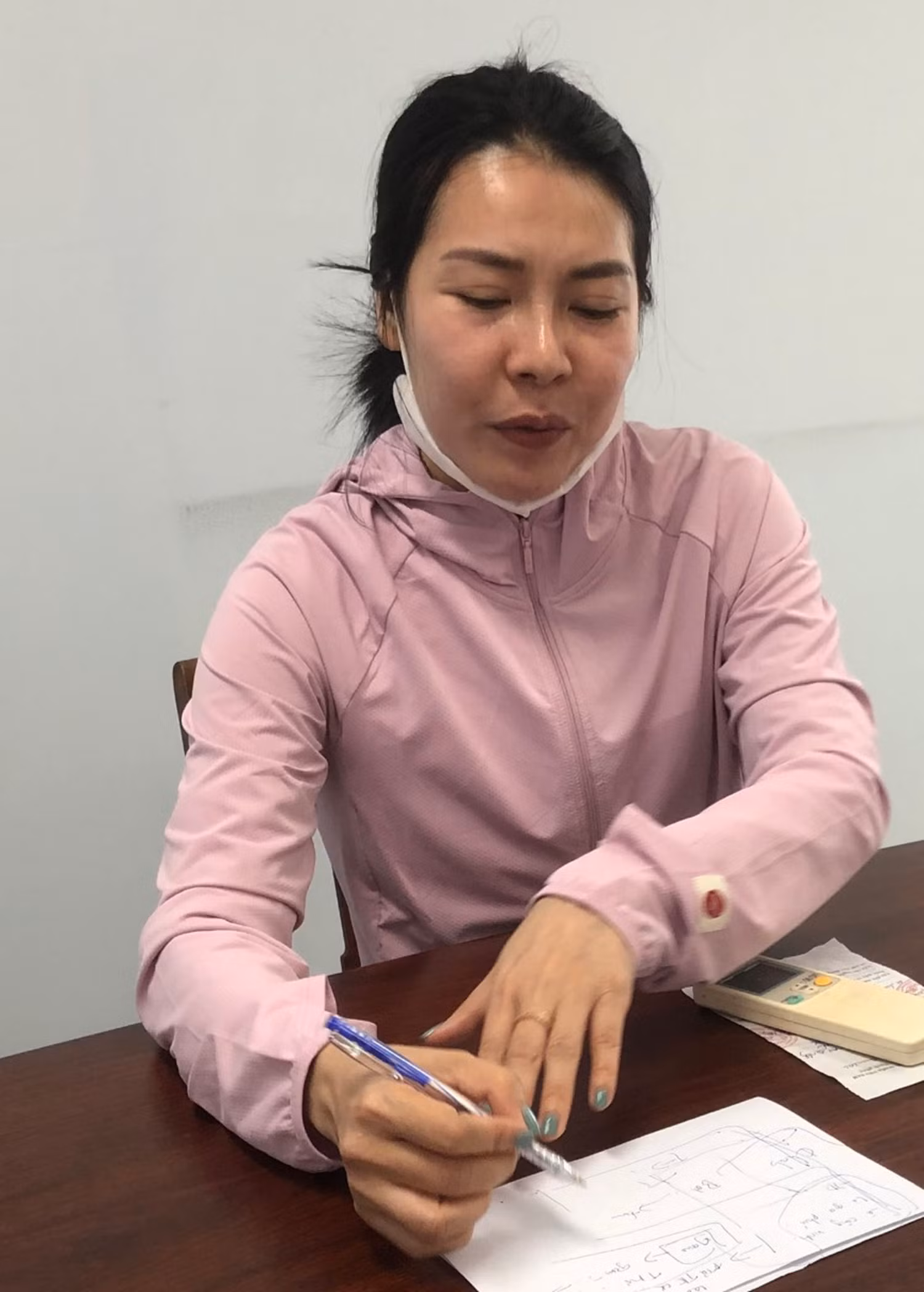 Đối tượng Phạm Thị Huỳnh Như tại cơ quan công an. Ảnh: TL Đối tượng Phạm Thị Huỳnh Như tại cơ quan công an. Ảnh: TL
