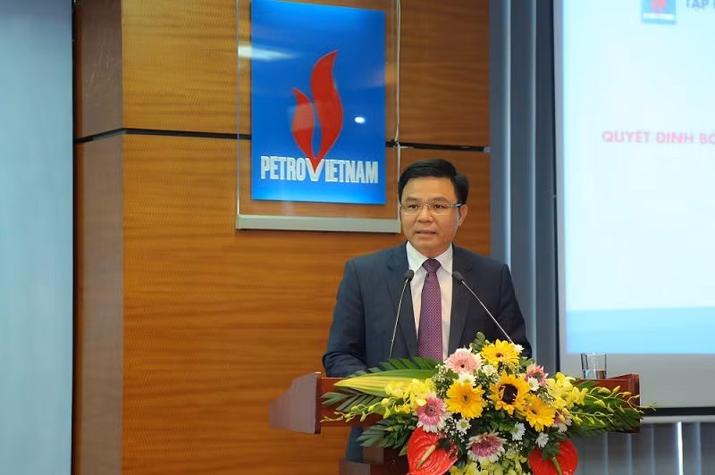 Tổng Giám đốc PVN Lê Mạnh Hùng phát biểu.