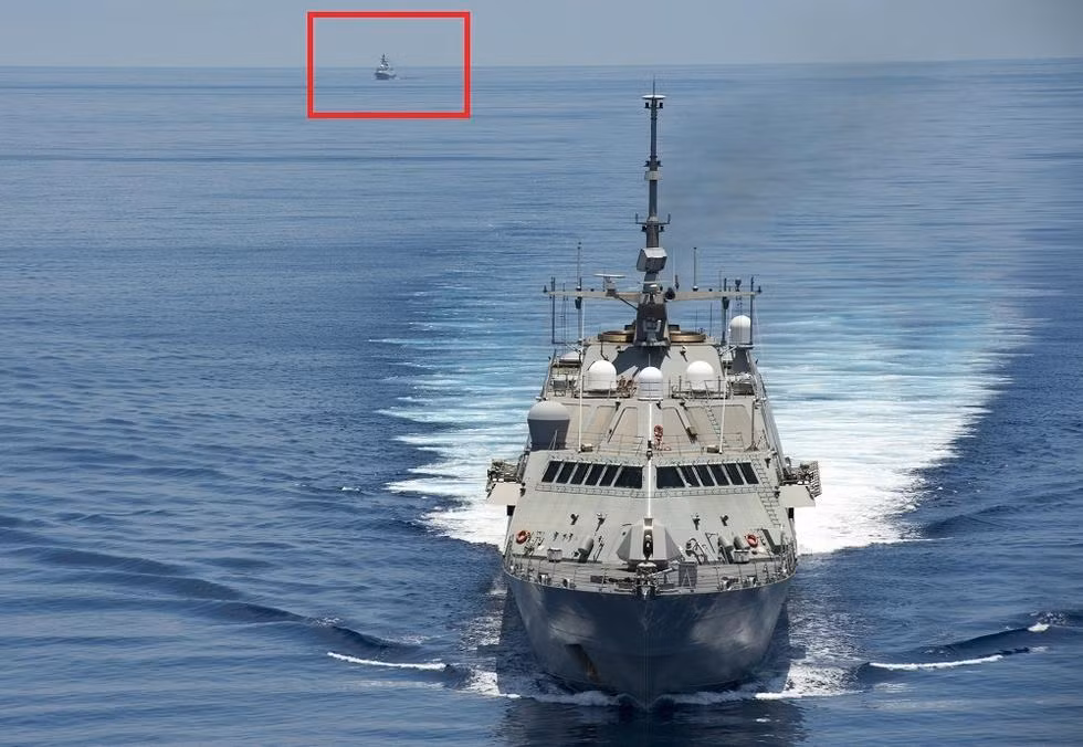 Tàu tuần duyên USS Fort Worth Hải quân Mỹ hoạt động ở vùng biển quần đảo Trường Sa trong thời gian gần đây (ảnh tư liệu)