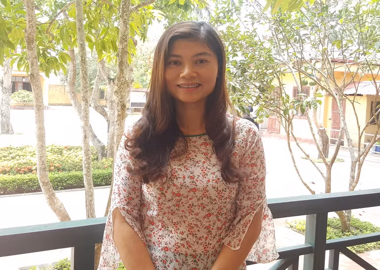 Cô Lê Thị Nam – giáo viên môn Địa lý, trường Trung học phổ thông Quảng Xương 1 (tỉnh Thanh Hóa) - Ảnh: Thùy Linh