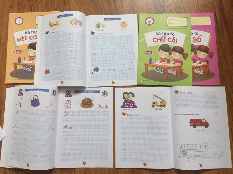 Một số hình ảnh về bộ sách mầm non của Nhà xuất bản giáo dục Việt Nam (Ảnh: L.T)