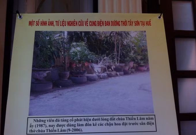 Hình ảnh, tư liệu nghiên cứu về Cung điện Đan Dương thời Tây Sơn tại Huế (Ảnh: Lê Nguyên Phú)