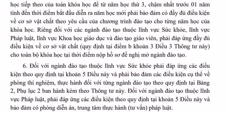 Điều kiện mở ngành đào tạo trình độ đại học Điều kiện mở ngành đào tạo trình độ đại học