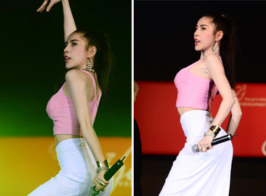Thủ Tiên có màn biểu diễn sôi động qua hai tiết mục. Thủ Tiên có màn biểu diễn sôi động qua hai tiết mục.