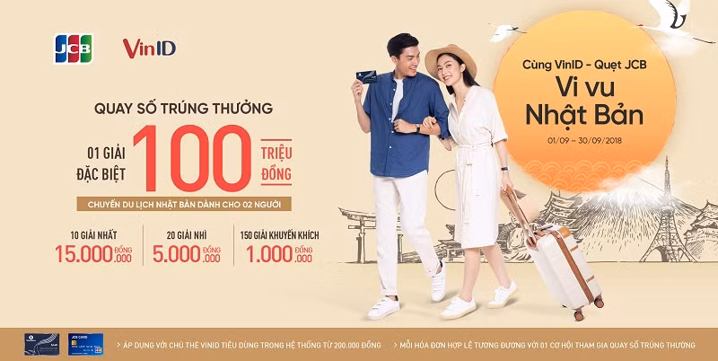 Cùng vi vu Nhật Bản khi mua sắm tại VinMart và VinMart+, thanh toán bằng Thẻ quốc tế JCB.