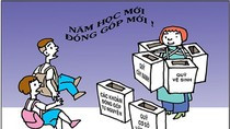 Vấn nạn lạm thu trong trường học khiến nhiều cha mẹ học sinh bức xúc. Ảnh minh hoạ trên Báo Hà Tĩnh.