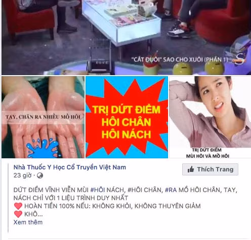 Do chế tài xử phạt còn yếu, những quảng cáo thế này xuất hiện ngày một nhiều trên mạng xã hội.