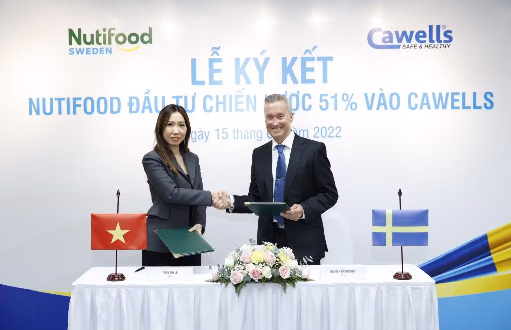Đầu tư 51%, Nutifood chính thức nắm quyền chi phối Cawells