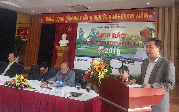 Ông Lê Trọng Minh – Tổng biên tập Báo Đầu tư phát biểu tại buổi họp báo (Ảnh: An Nhiên). Ông Lê Trọng Minh – Tổng biên tập Báo Đầu tư phát biểu tại buổi họp báo (Ảnh: An Nhiên).