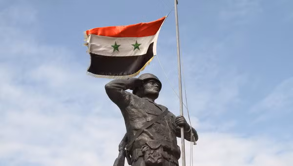 Quốc kỳ của Syria tại Damacus Quốc kỳ của Syria tại Damacus