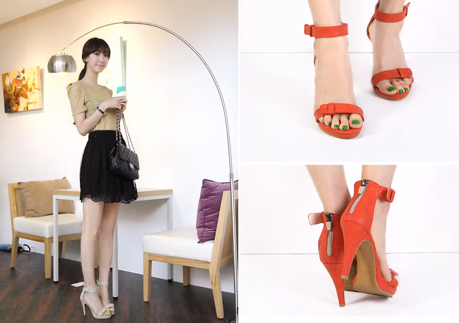 Một đôi sandal cực nữ tính và đáng yêu với hai dây cơ bản đủ sắc màu. Xem thêm: Thời trang Sao Việt / Bật mí cách trang điểm thành mỹ nhân.