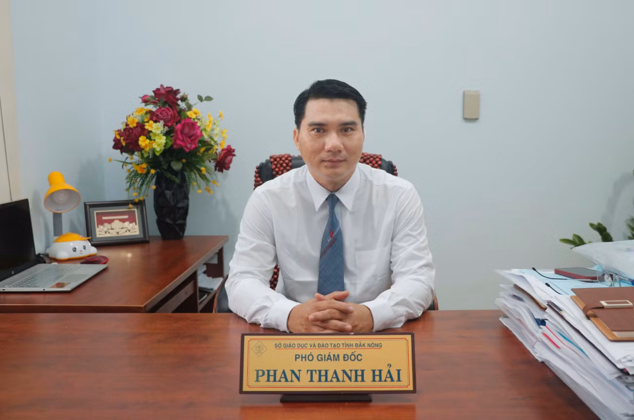 Ông Phan Thanh Hải, Phó Giám đốc Sở Giáo dục và Đào tạo tỉnh Đắk Nông (Ảnh: NVCC). Ông Phan Thanh Hải, Phó Giám đốc Sở Giáo dục và Đào tạo tỉnh Đắk Nông (Ảnh: NVCC).