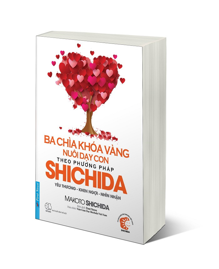 Cuốn sách “Ba chìa khóa vàng nuôi dạy con theo phương pháp Shichida – Yêu thương, khen ngợi, nhìn nhận”. Cuốn sách “Ba chìa khóa vàng nuôi dạy con theo phương pháp Shichida – Yêu thương, khen ngợi, nhìn nhận”.