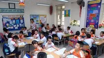 Lớp học được tổ chức theo mô hình trường học mới VNEN (Ảnh minh họa: TTXVN).