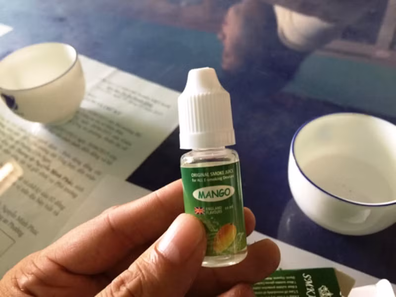 Loại thuốc Shashi mà các em học sinh đã dùng để hút. Ảnh: CTV