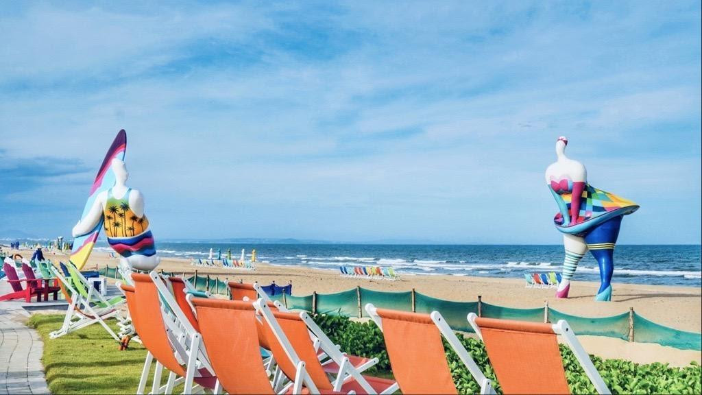 Công viên biển Bikini Beach 16 ha ngày càng sôi động với loạt icon độc đáo, thu hút du khách. Ảnh thực tế dự án tháng 05/2021. Công viên biển Bikini Beach 16 ha ngày càng sôi động với loạt icon độc đáo, thu hút du khách. Ảnh thực tế dự án tháng 05/2021.