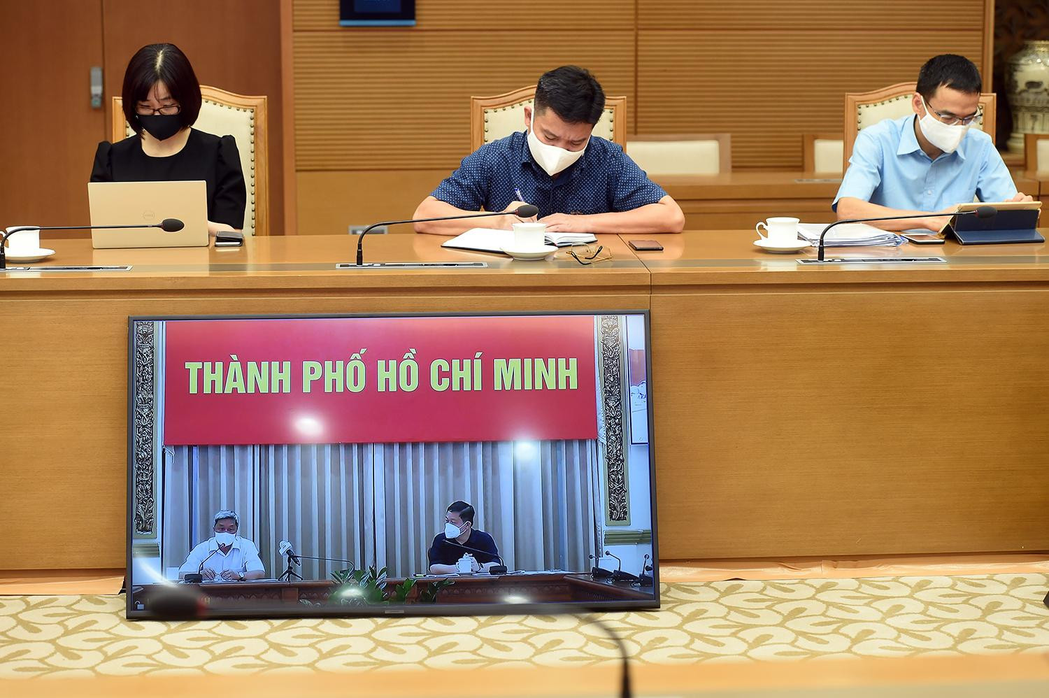 Thành phố Hồ Chí Minh lên kế hoach tiêm hơn 800.000 liều vaccine phòng COVID-19 trong 5 ngày. Ảnh: VGP/Đình Nam