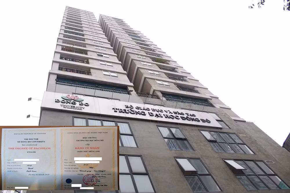 Trường đại học Đông Đô – nơi xảy ra những lùm xùm về bằng cấp trong thời gian vừa qua (ảnh: Trung Dũng)