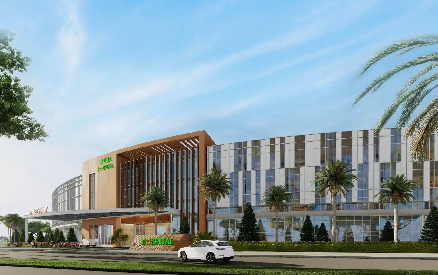 Bệnh viện đa khoa Nova Hospital phục vụ nhu cầu chăm sóc sức khỏe cư dân Aqua City tương lai.