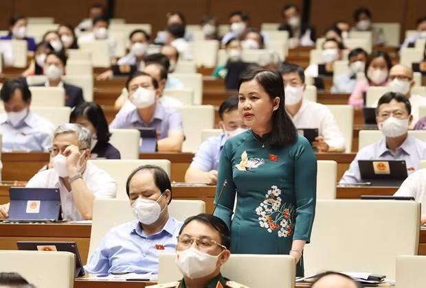 Đại biểu Quốc hội thành phố Hà Nội Nguyễn Phương Thuỷ phát biểu ý kiến. (Ảnh: Dương Giang/TTXVN) Đại biểu Quốc hội thành phố Hà Nội Nguyễn Phương Thuỷ phát biểu ý kiến. (Ảnh: Dương Giang/TTXVN)