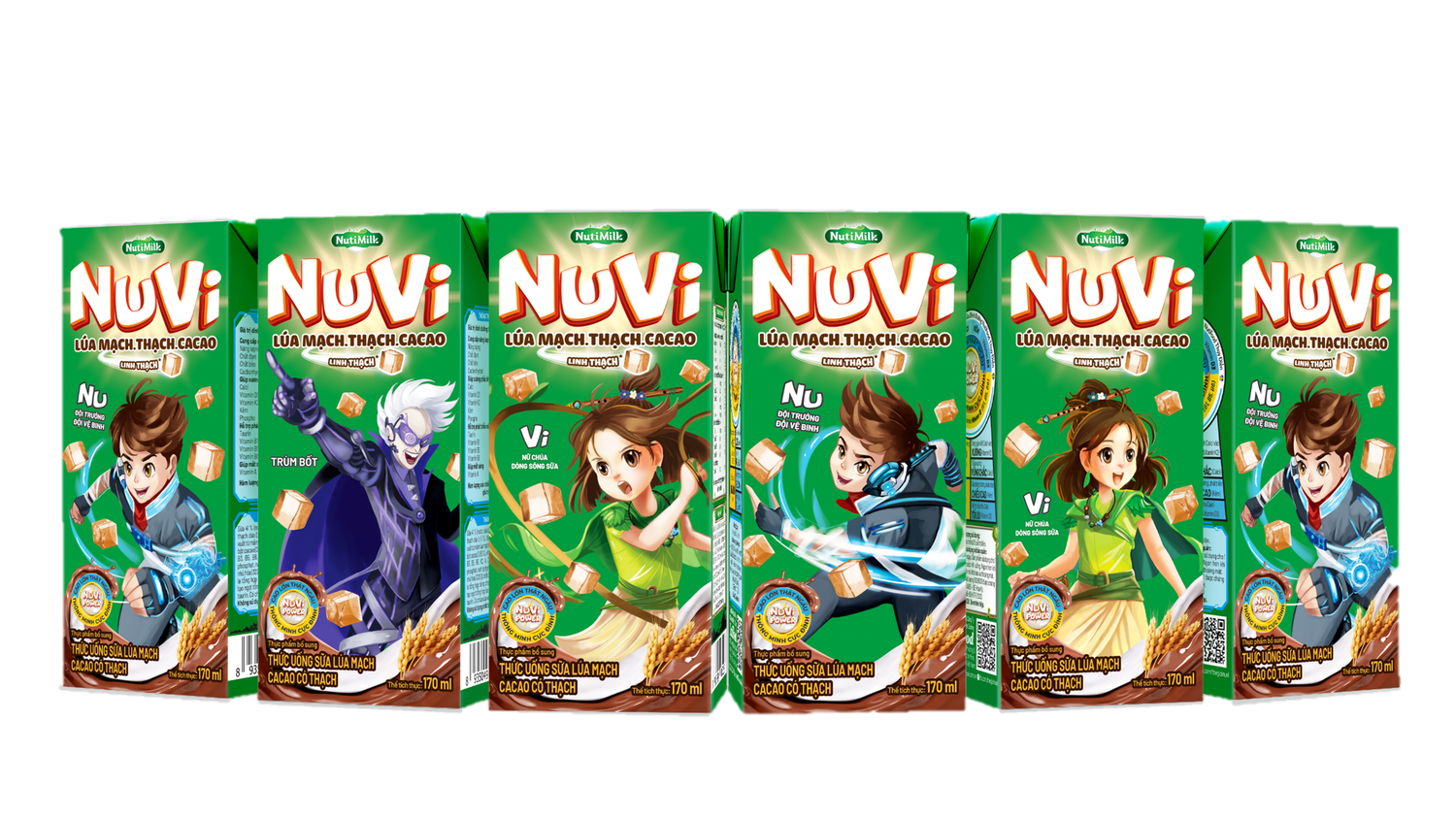 Sữa lúa mạch thạch ca cao NuVi thơm ngon và bổ dưỡng cho bé