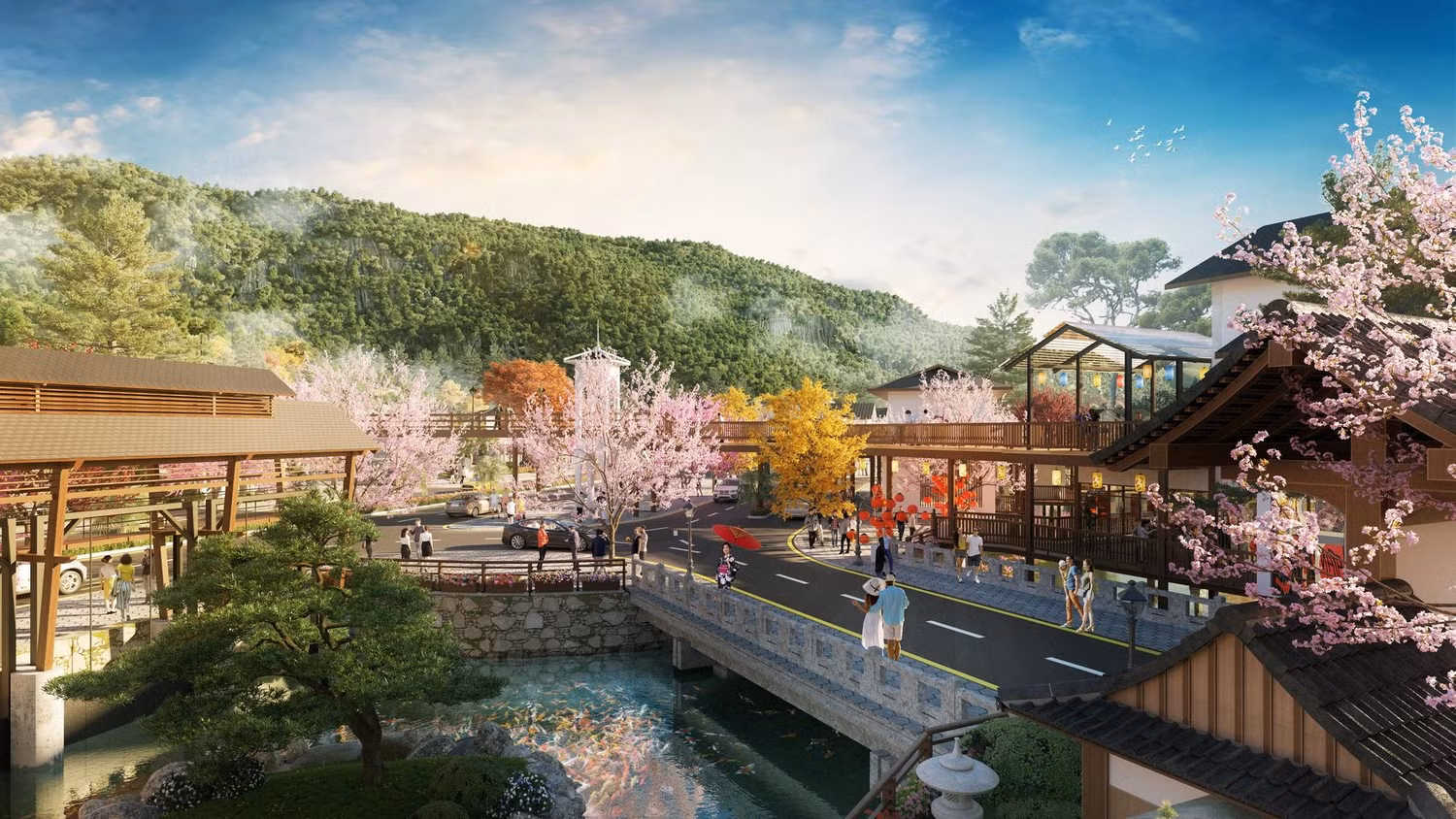 Sun Onsen Village - Limited Edition là mảnh ghép tạo nên bức tranh toàn cảnh 'thị trấn nghỉ dưỡng phong cách Nhật Bản' tại Quang Hanh