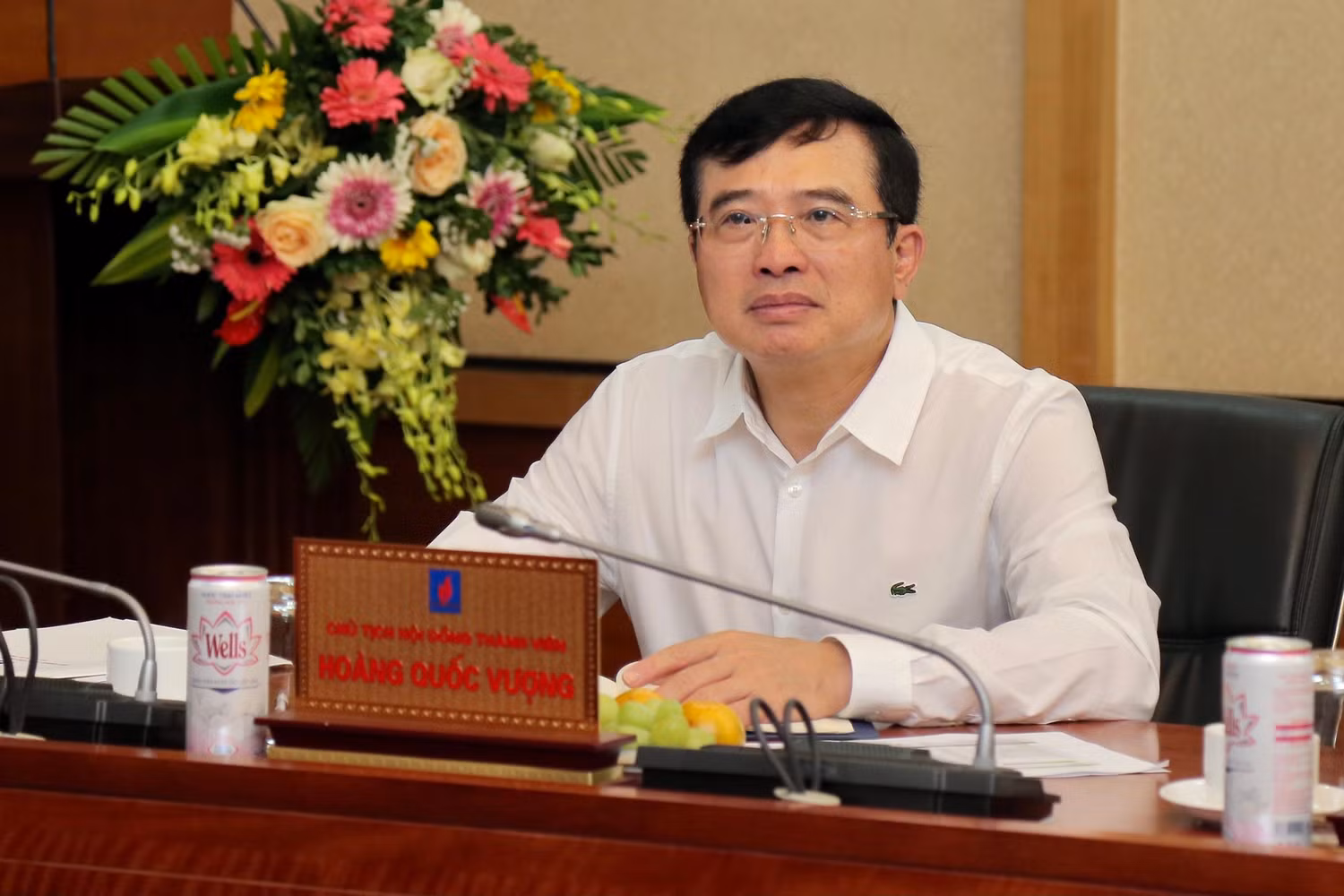 Ông Hoàng Quốc Vượng - Chủ tịch Hội đồng thành viên Petrovietnam phát biểu chỉ đạo tại buổi họp. Ông Hoàng Quốc Vượng - Chủ tịch Hội đồng thành viên Petrovietnam phát biểu chỉ đạo tại buổi họp.