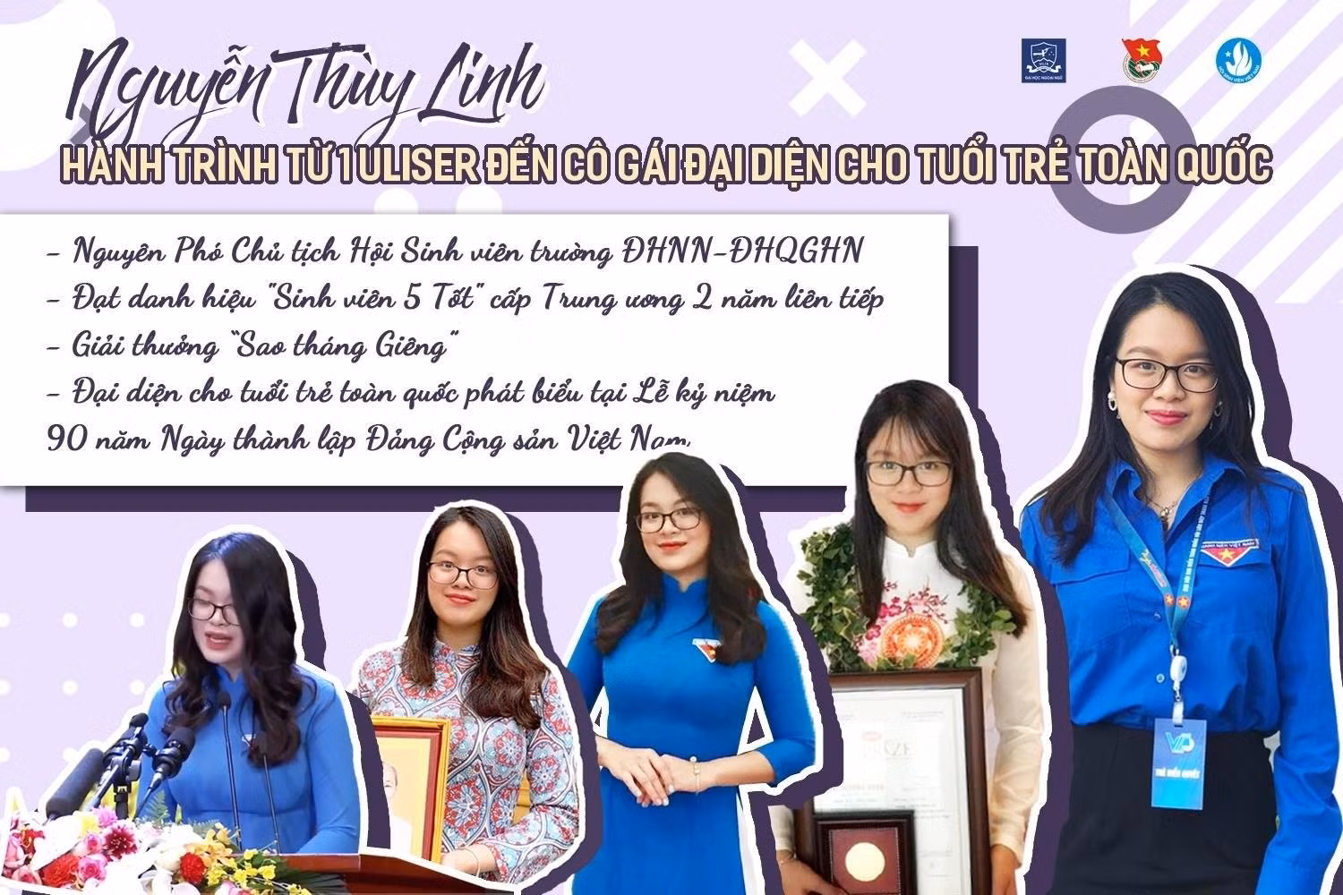 Nguyễn Thùy Linh (sinh năm 1998), hiện đang là Biên tập viên tại Phòng Tiếng Pháp - Ban Đối Ngoại VOV5 - Đài Tiếng nói Việt Nam. (Ảnh: Nhân vật cung cấp)