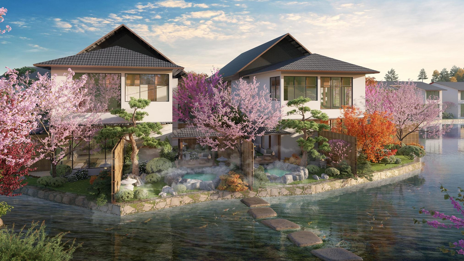 Mạch khoáng tắm quý hiếm duy nhất được cấp phép khai thác tại Quang Hanh sẽ được dẫn vào từng căn biệt thự Sun Onsen Village Mạch khoáng tắm quý hiếm duy nhất được cấp phép khai thác tại Quang Hanh sẽ được dẫn vào từng căn biệt thự Sun Onsen Village