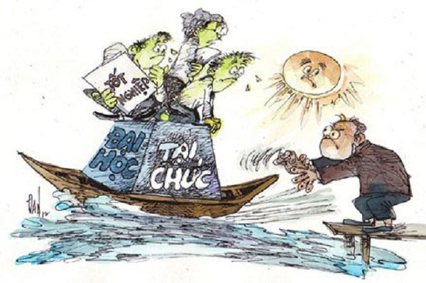 Liệu có thể tin tưởng vào chất lượng những tấm bằng tại chức? (Ảnh: vietnamnet.vn).