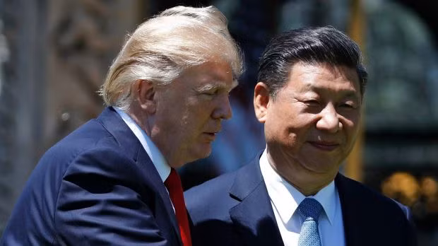 Tổng thống Mỹ Donald Trump và Chủ tịch Trung Quốc Tập Cận Bình tại Mar-a-Lago, Florida, Hoa Kỳ. Ảnh: The Sydney Morning Herald.
