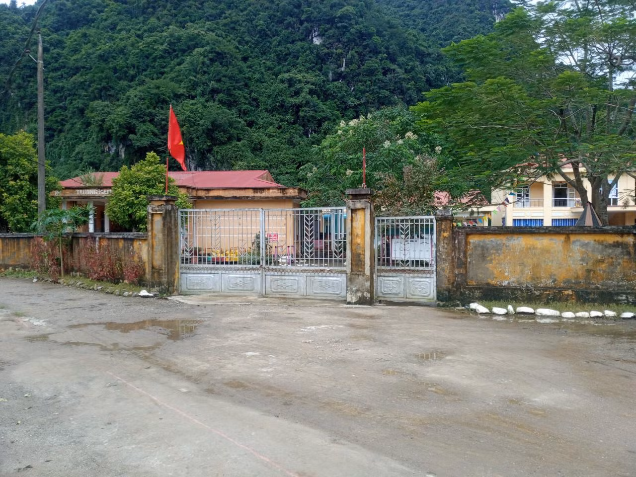 Trường Mầm non Hùng Tiến. (Ảnh: phụ huynh cung cấp)
