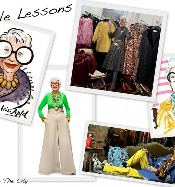 Dù đã ở cái tuổi xưa nay hiếm nhưng cụ bà Iris Apfel vẫn không bỏ qua những thiết kế trẻ trung như quần ống vảy, denim…