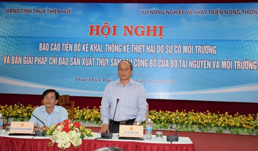 Thứ trưởng Bộ NN &amp;PTNN Vũ Văn Tám phát biểu tại hội nghị. Ảnh: B.Sương