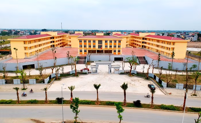 Ngôi trường liên cấp Tuệ Đức tại Khu A Khu đô thị Thanh Hà đã sẵn sàng cho năm học mới.
