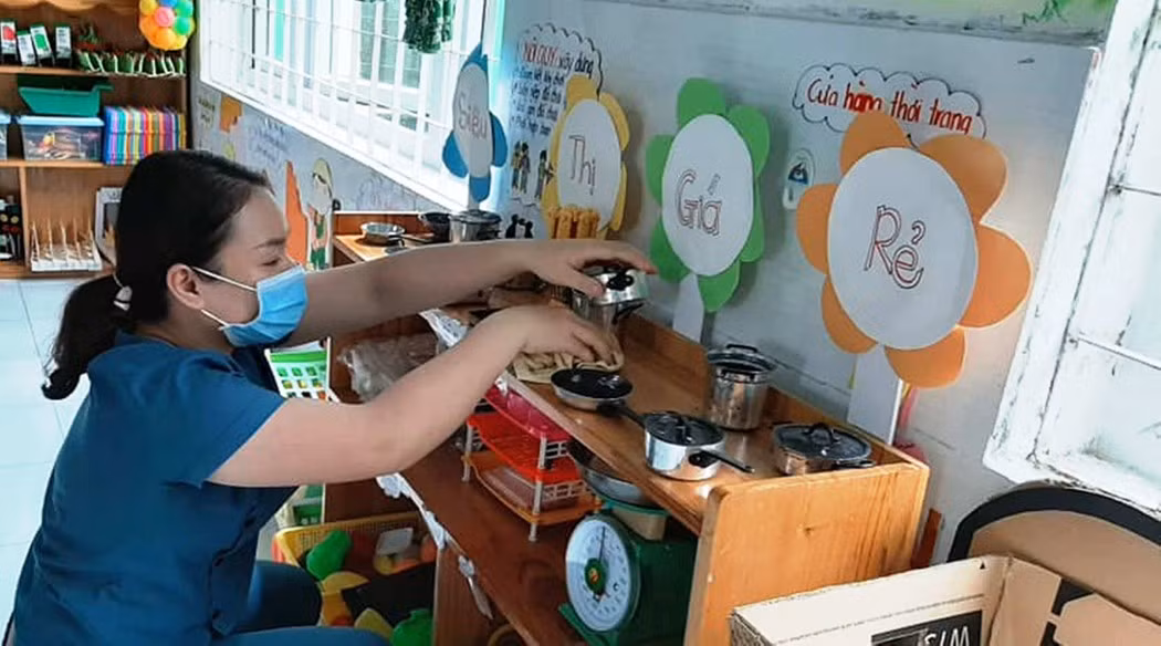 Đà Nẵng hướng dẫn các trường mầm non đón trẻ trở lại trường sau kỳ nghỉ dài vì dịch bệnh. Ảnh: TTr.
