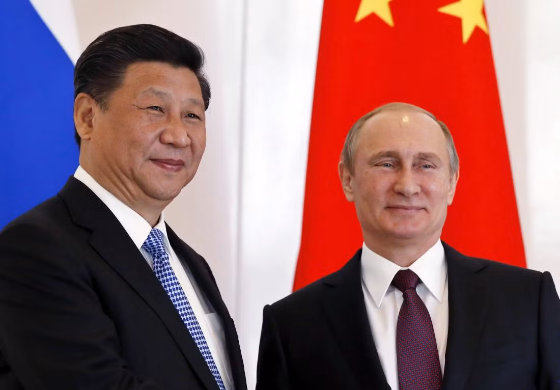 Chủ tịch Trung Quốc Tập Cận Bình và Tổng thống Nga Vladimir Putin, ảnh: Time.com