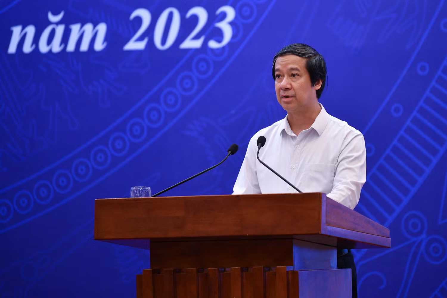 Bộ trưởng Nguyễn Kim Sơn phát biểu khai mạc Hội nghị.