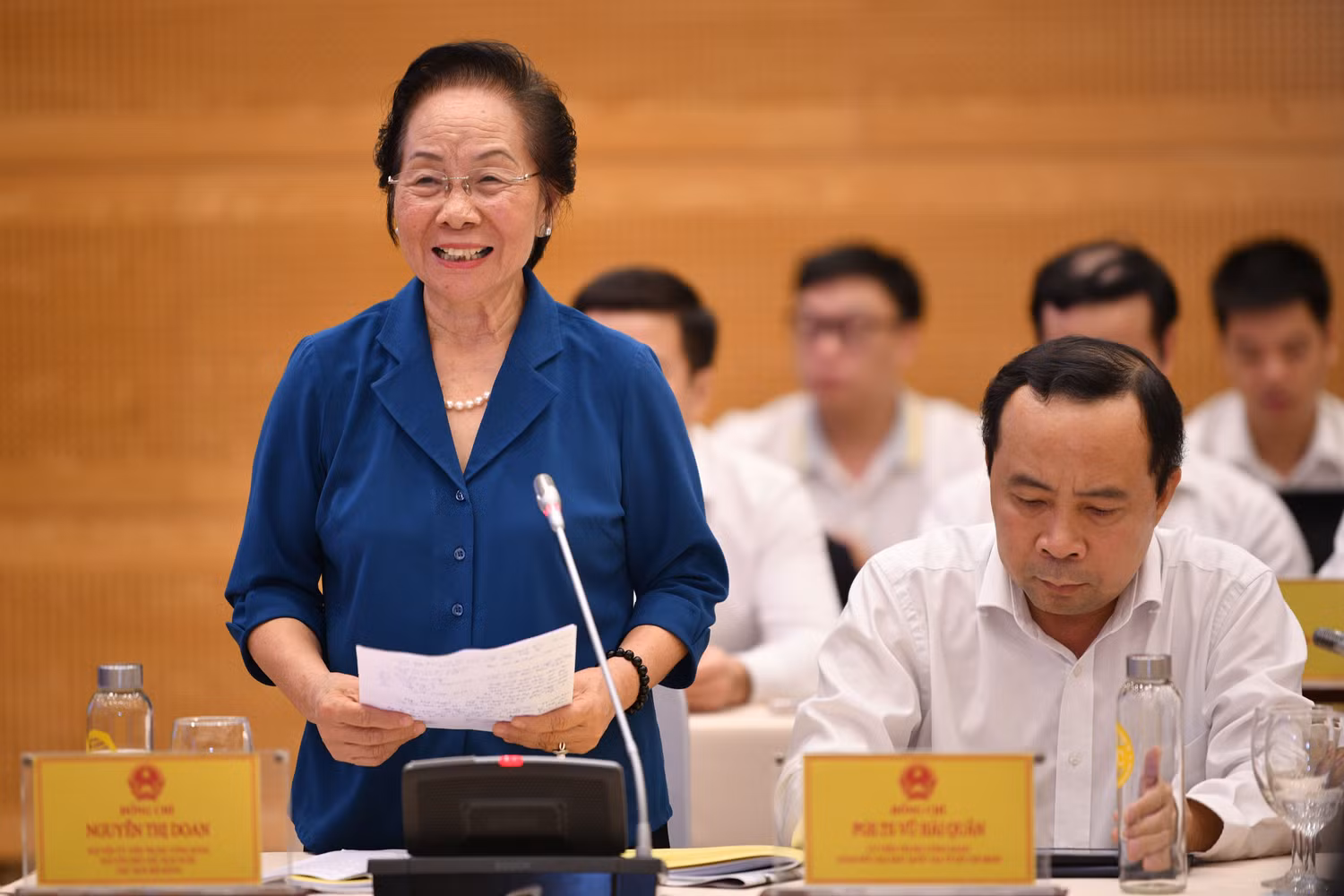 Bà Nguyễn Thị Doan, nguyên Phó Chủ tịch nước, Chủ tịch Hội Khuyến học Việt Nam
