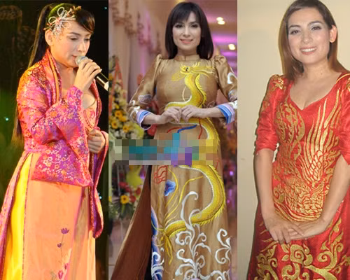 Trang phục biểu diễn của Phi Nhung cũng diêm dúa quá mức