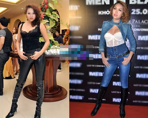 Cách kết hợp trang phục của Phi Thanh Vân cũng "có vấn đề". Cô quá chú ý đến sự gợi cảm mà quên mất tính "ăn nhập" của một bộ trang phục
