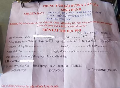 Giáo viên dạy thêm trong giờ hành chính là trái pháp luật ảnh 4