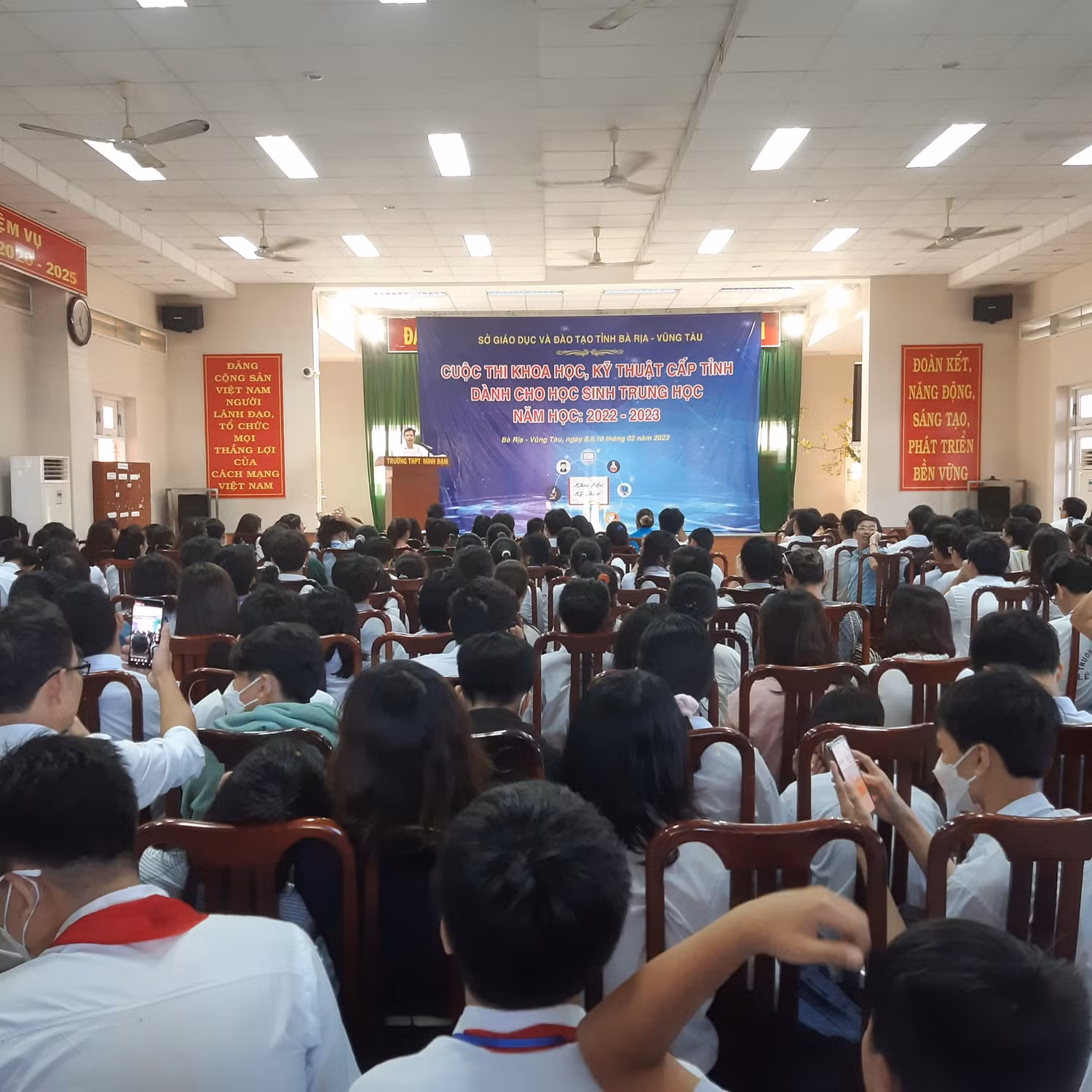 Lễ bế mạc cuộc thi Khoa học kỹ thuật năm 2023 ngày 09/2 của tỉnh BR-VT.