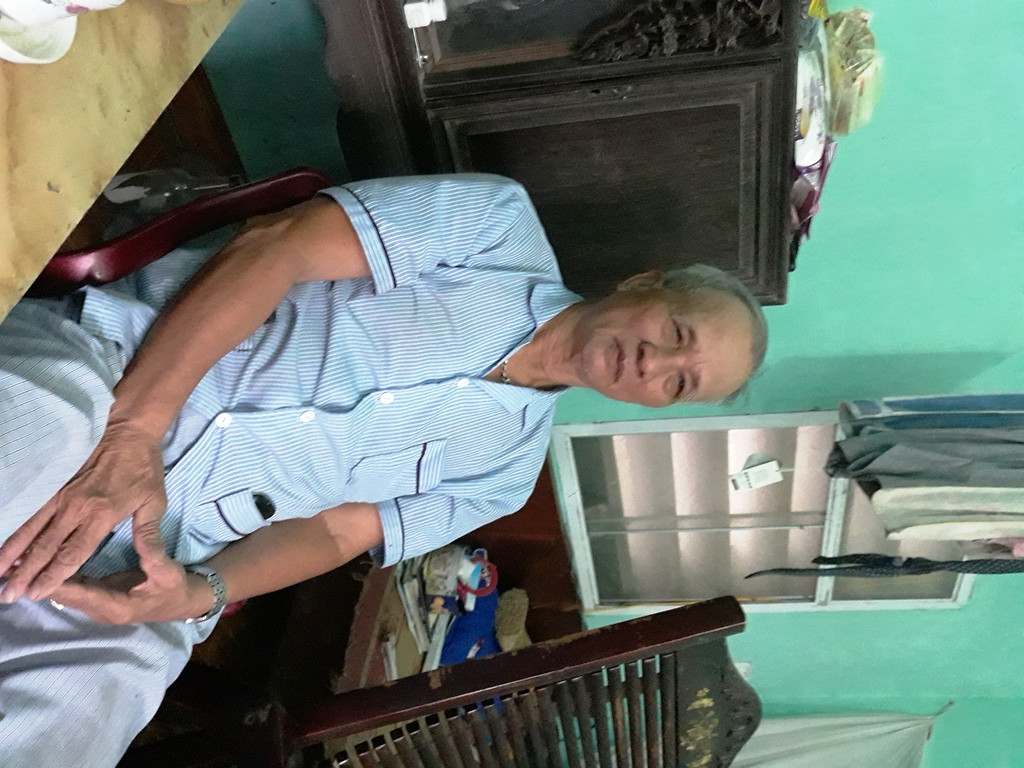 Ông Trần Bá Đĩnh, người đứng ra tố cáo ông Trần Trọng Vượng là chủ mưu lừa gạt anh em họ hàng (Ảnh: CH)